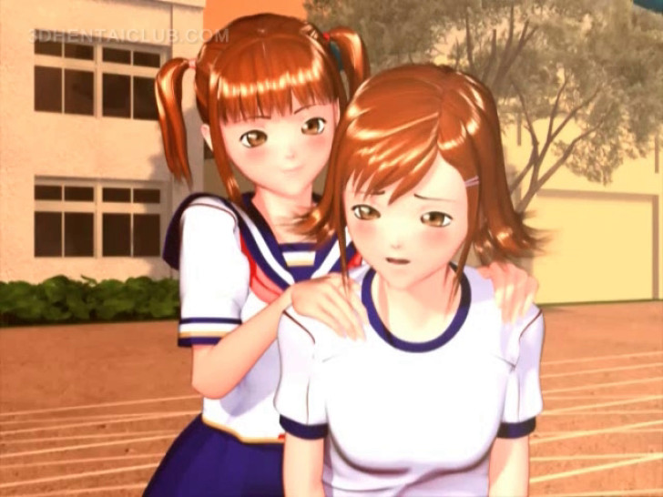 Delicate anime schoolgirl gets fucked by her coed