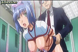 Hentai babe gets mouth fucked
