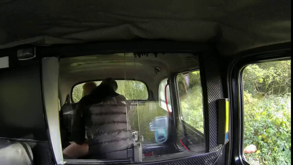 Chubby blonde pussy fucked in fake taxi