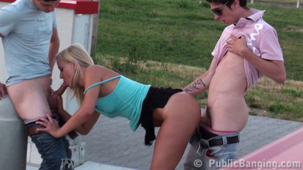 Teens PUBLIC orgy group sex Part 2