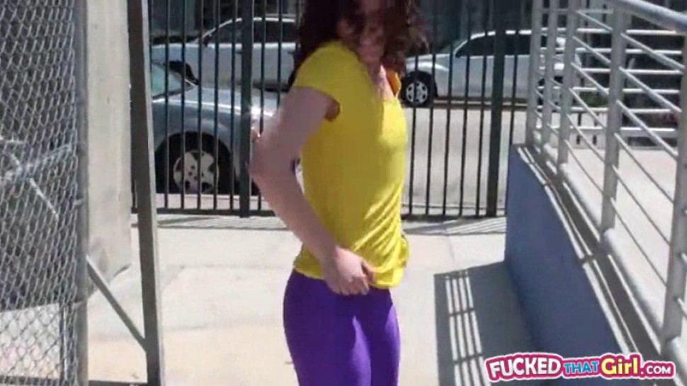 Redhead gf Emma OHara hairy pussy fucked in toilet