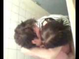 Amateurs sex in public toilet