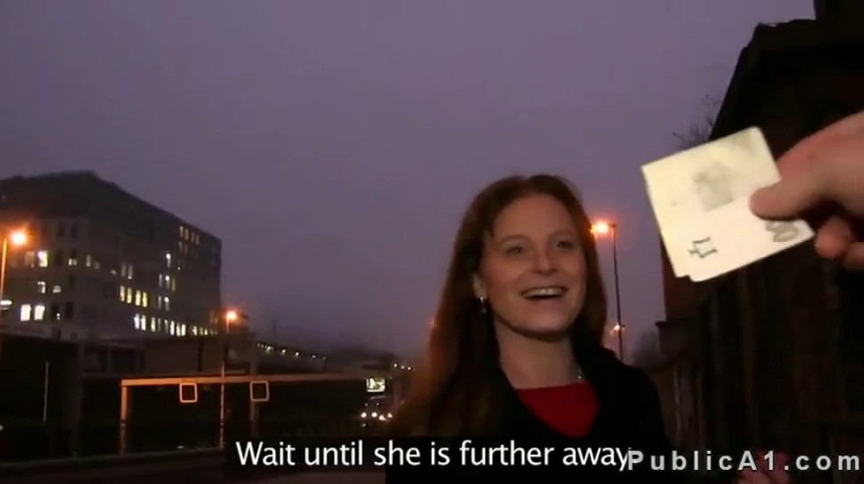 Brunette amateur in pantyhose fucking in public