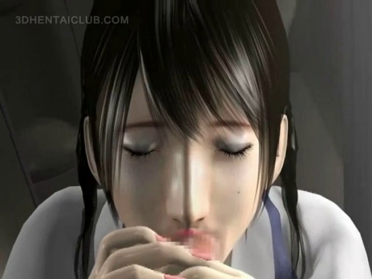 Busty hentai sex siren blows and tit fucks boner