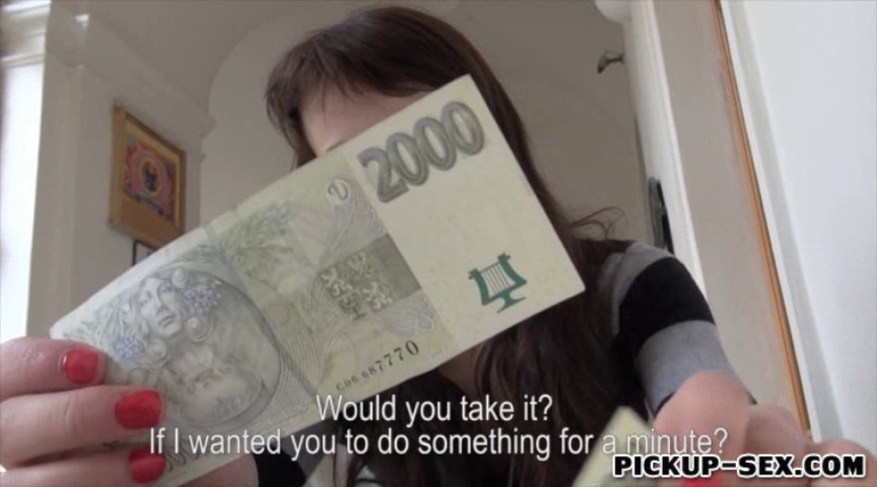 Eurobabe Kristen pussy fucked for money