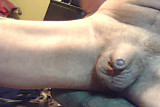 Cam; small uncut cock