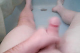 First person cumshot video in shower