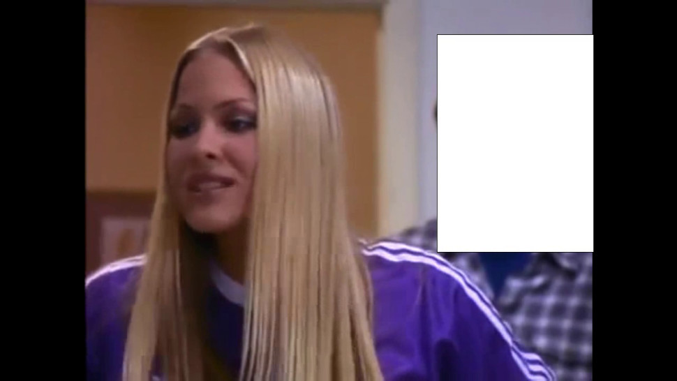 Britany Daniel satin shirt and leather skirt