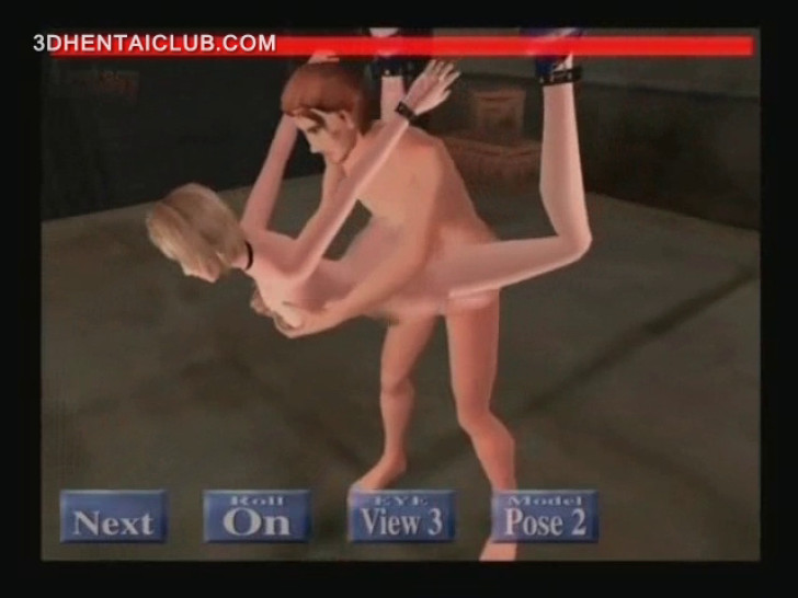 Hardcore pussy fuck with naked hentai sex slave