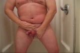 Chubby Guy Showering