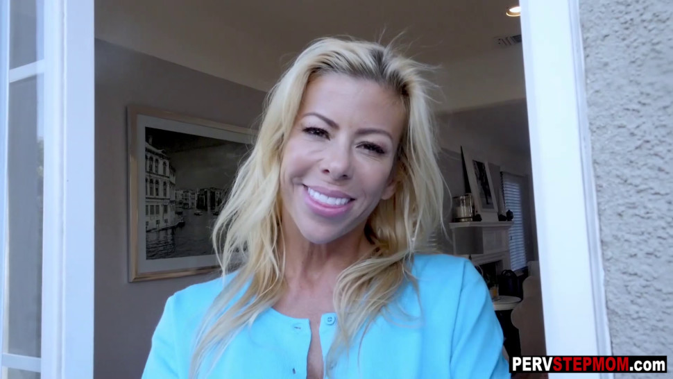 Horny big tits MILF sucks big hard cock before fuck