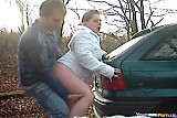 Doggystyle Creampie Quickie In Public