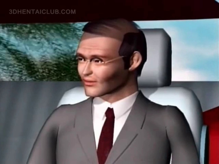 Naked anime hottie fucked hard over the car top