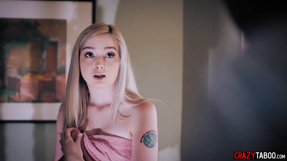 Blonde stepsister fucked by her trapped stepbrother raw